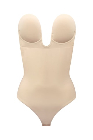 Strappless Stringbodysuit - Beige
