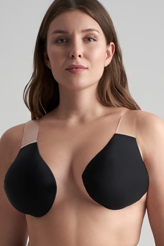 Zelfklevende Push-up Beha  Zwart