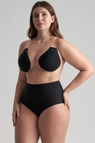 Zelfklevende Push-up Beha  Zwart