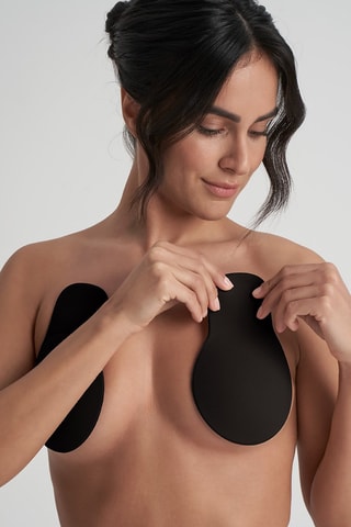 Zelfklevende Push-up Beha  Zwart