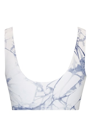 Sportbeha Tie and Dye - Marineblauw en Wit