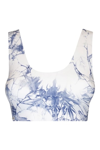 Sportbeha Tie and Dye - Marineblauw en Wit