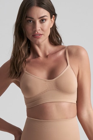 Vormende Sportbeha - Beige