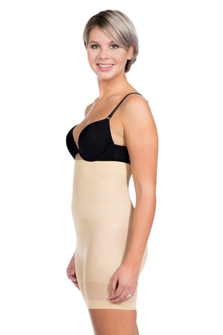 Vormend Wielrenbroekje Hoge Taille - Beige