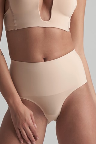 Corrigerende Slip Hoge Taille - Beige