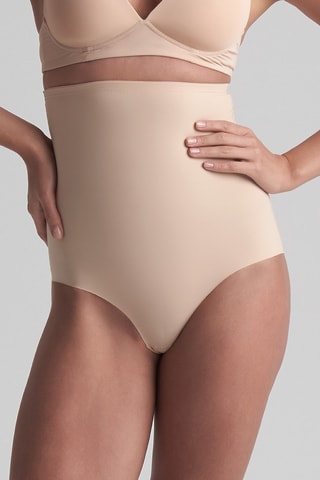Corrigerende Slip Hoge Taille - Beige
