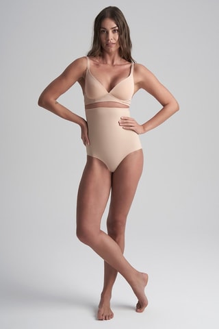 Corrigerende Slip Hoge Taille - Beige
