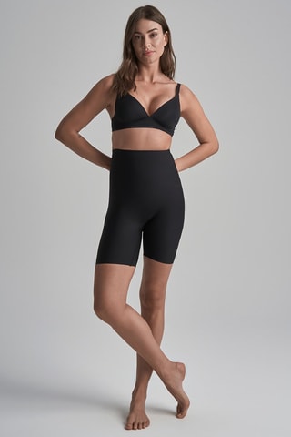 Vormend Wielrenbroekje Hoge Taille - Zwart