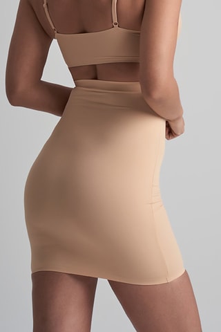 Vormende Minirok Hoge Taille - Beige