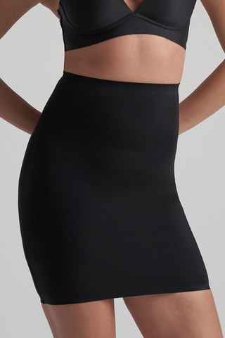 Vormende Minirok Hoge Taille - Zwart