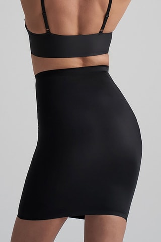 Vormende Minirok Hoge Taille - Zwart