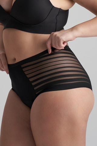 Menstruatieslip Hoge Taille - Zwart