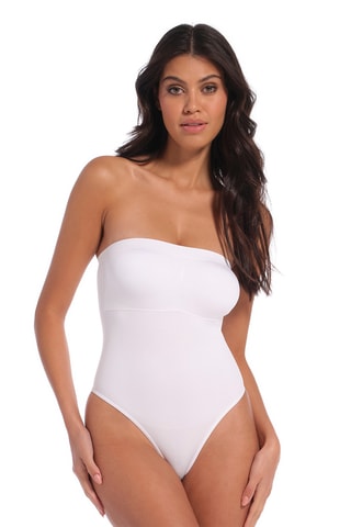 Strapless Stringbodysuit - Wit - Magic Body Fashion