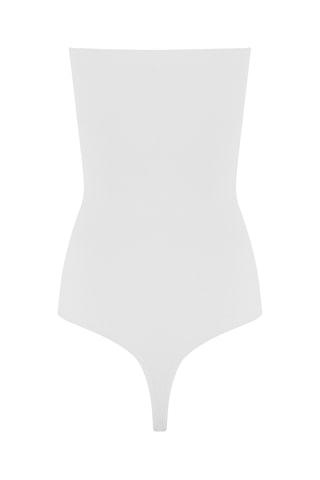 Strapless Stringbodysuit - Wit - Magic Body Fashion