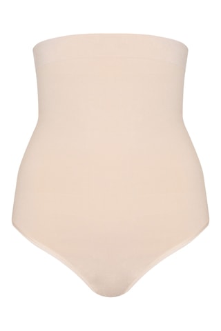 Bamboeviscose Afslankstring Hoge Taille -  Beige - Magic Body Fashion