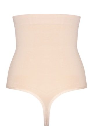 Bamboeviscose Afslankstring Hoge Taille -  Beige - Magic Body Fashion