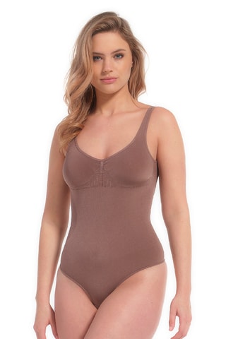 Vormende Stringbodysuit - Bruin - Magic Body Fashion
