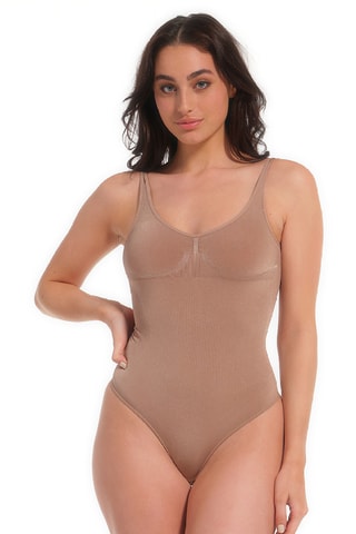Vormende Stringbodysuit - Bruin - Magic Body Fashion