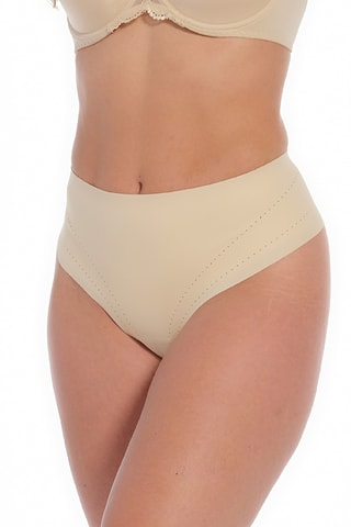 Vormende String Hoge Taille - Beige - Magic Body Fashion
