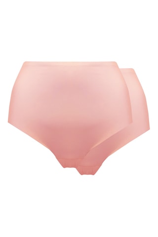2 Hipsters Hoge Taille - Poederroze - Magic Body Fashion