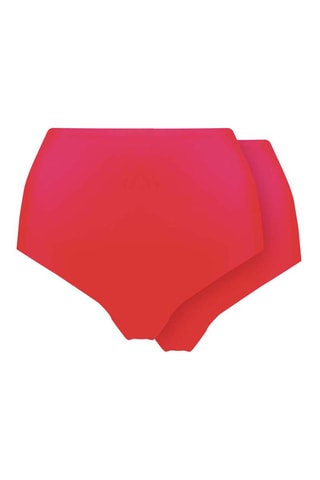2 Hipsters Hoge Taille - Rood - Magic Body Fashion