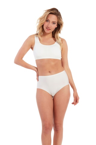 2 Hipsters Hoge Taille - Wit - Magic Body Fashion