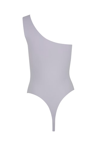 Dubbelzijdige Asymmetrische Stringbodysuit - Lichtpaars - Magic Body Fashion