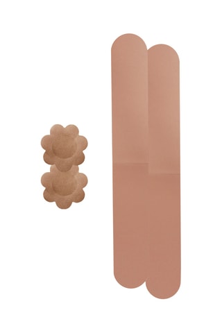 Zelfklevende Push-up Lint en Tepelplakkers - Lichtbruin - Magic Body Fashion