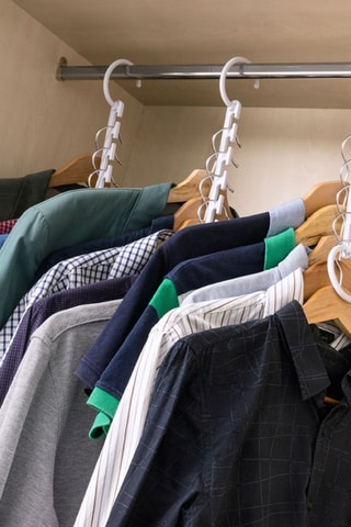 8 Organisers voor Kleerhangers Wit