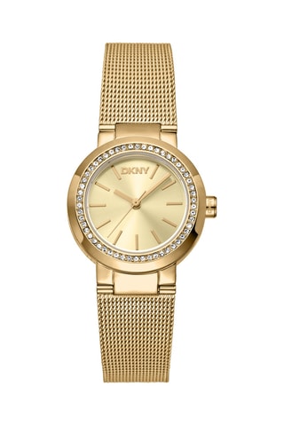 Reloj de cuarzo de acero - Dorado