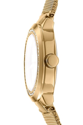 Reloj de cuarzo de acero - Dorado