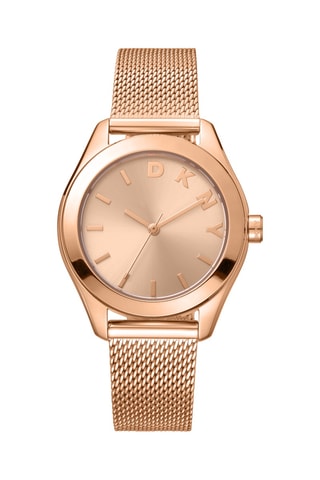 Reloj de cuarzo de acero - Rosa dorado