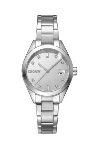 Reloj de cuarzo de acero - Plateado
