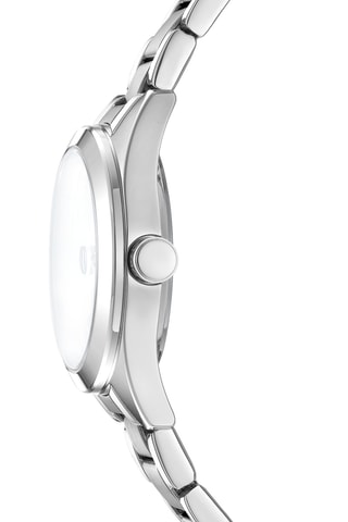 Reloj de cuarzo de acero - Plateado y negro