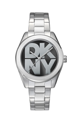 Reloj de cuarzo de acero - Plateado y negro