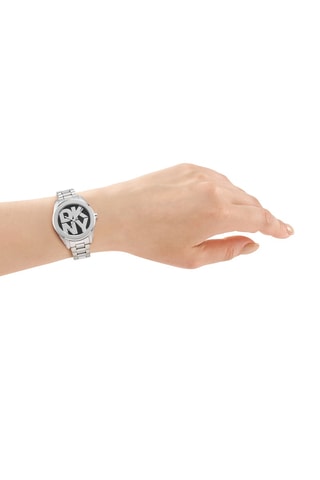 Reloj de cuarzo de acero - Plateado y negro