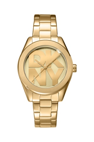 Reloj de cuarzo de acero - Dorado