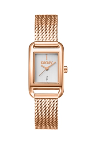 Reloj de cuarzo de acero - Rosa dorado y plateado