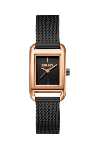 Reloj de cuarzo de acero - Negro y dorado