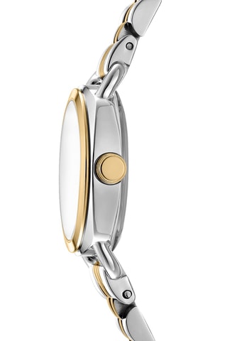 Reloj de cuarzo de acero - Plateado y dorado