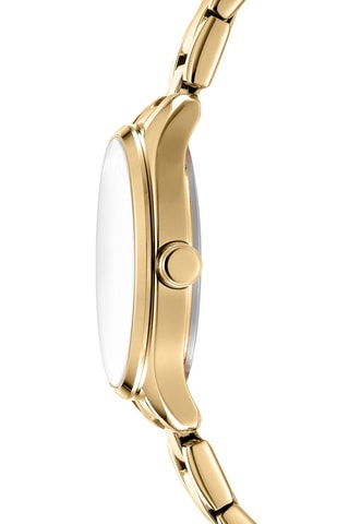 Reloj de cuarzo de acero - Dorado