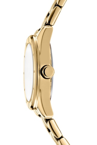 Reloj de cuarzo de acero - Dorado