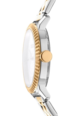 Reloj de cuarzo de acero Everyday - Plateado y dorado