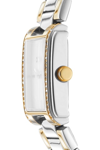 Reloj de cuarzo de acero - Plateado y dorado