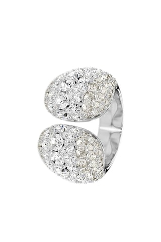 Bague ornée de cristaux Swarovski - Argenté