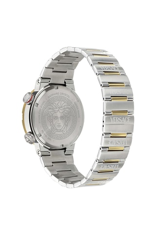 Montre à quartz en acier - Argenté et doré