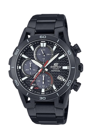 Montre Edifice à quartz en acier  - Chronographe - Noir