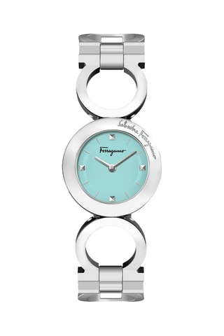 Montre à quartz en acier  - Bleu