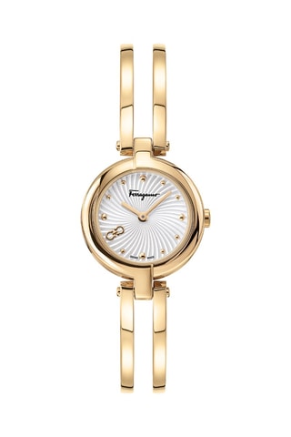 Montre à quartz en acier - Doré