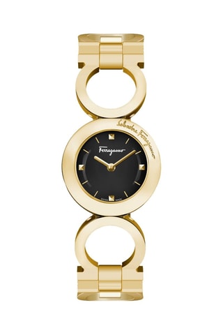 Montre à quartz en acier - Doré